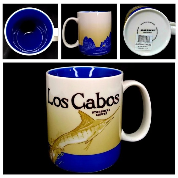 Starbucks Dining New Starbucks 24 Los Cabos Mexico Mug Marlin Fish